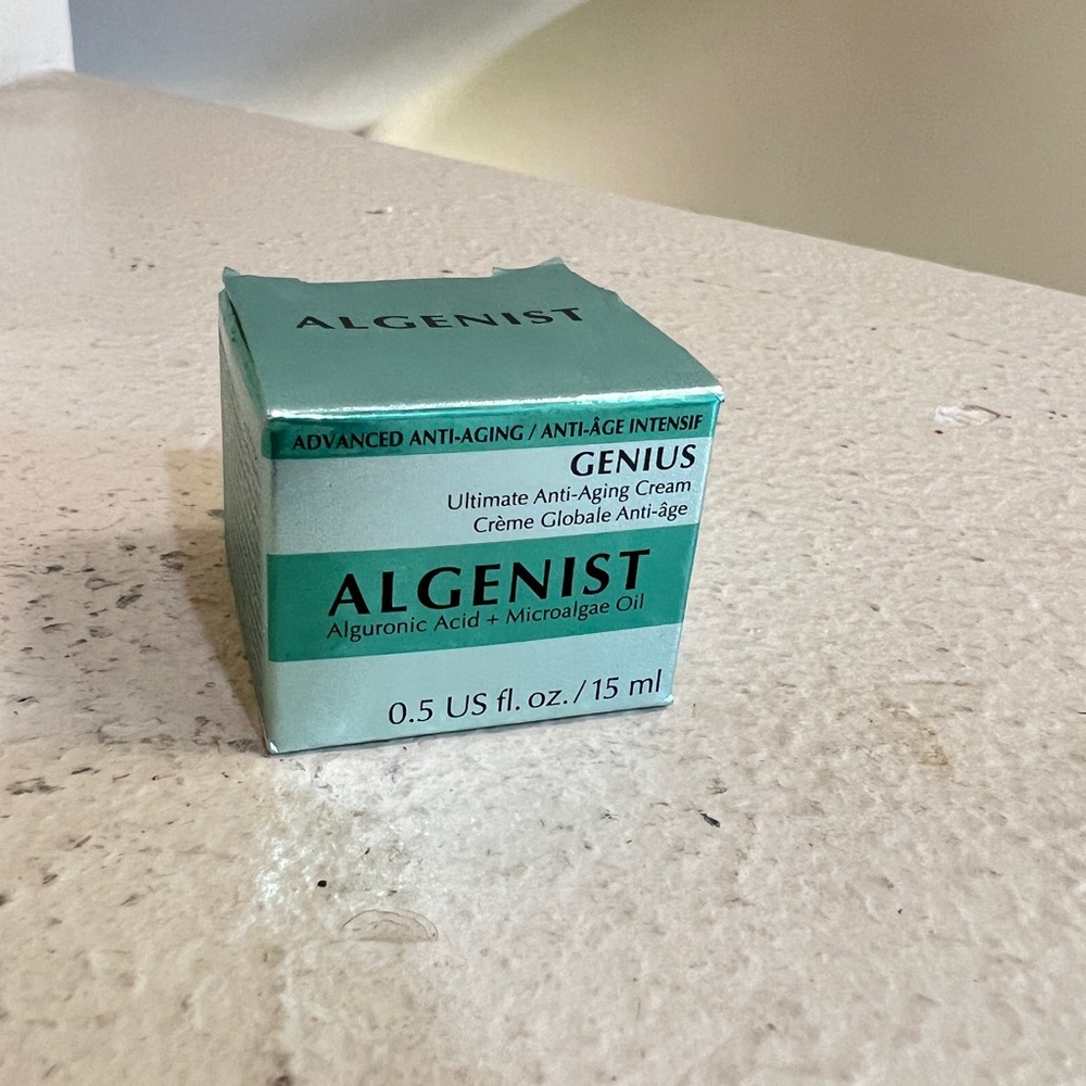 ALGENIST GENIUS ULTIMATE ANTI AGING CREAM 0.5 OZ NEW - TRAVEL- AMAZING! SEALED